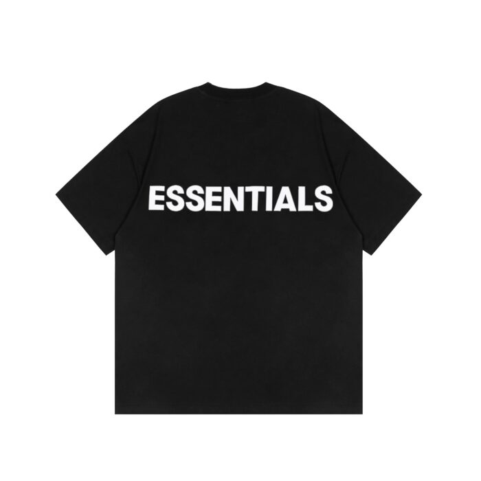 Essentials Fear of God Flocked Logo T-Shirt – Black